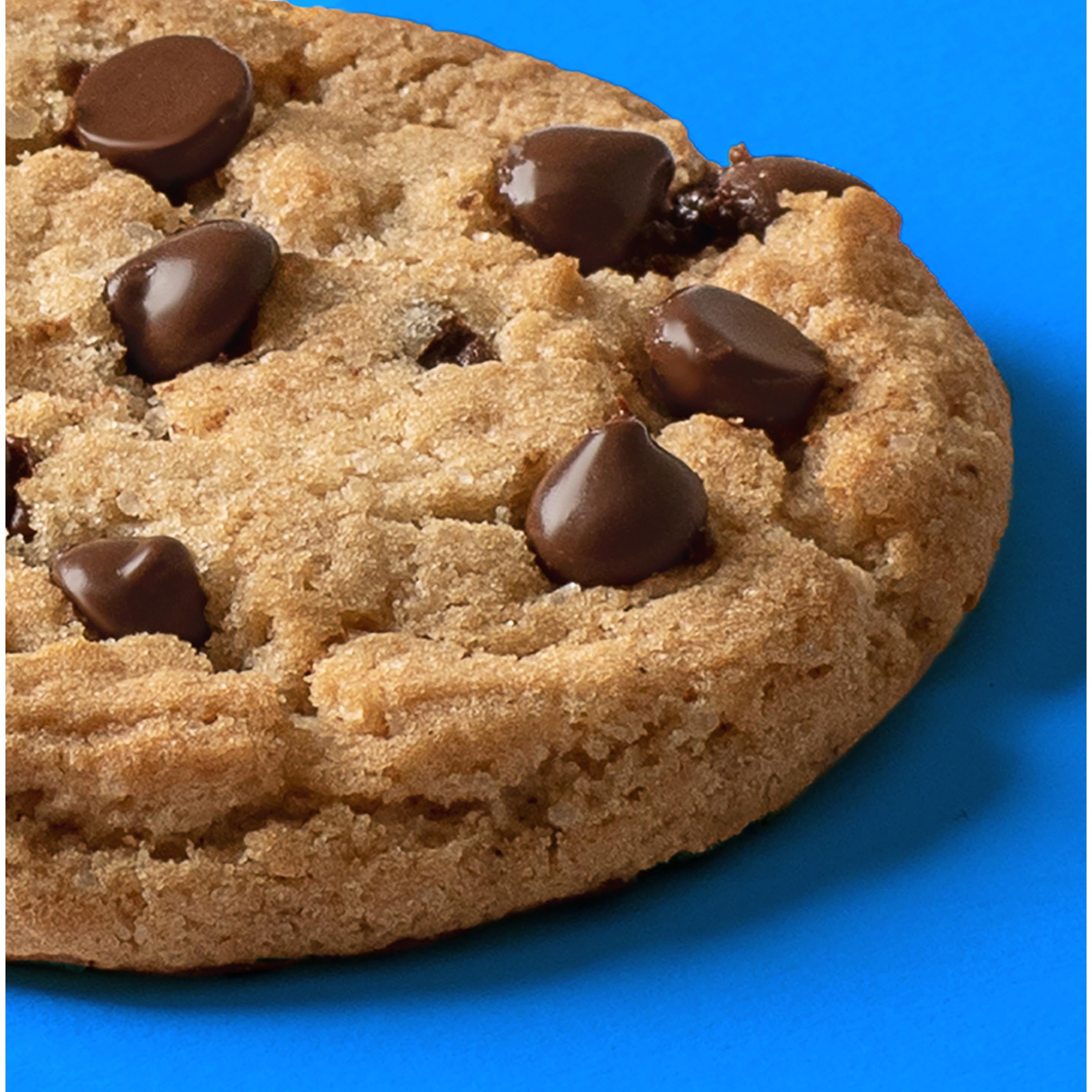 Serving bowl with Chips Ahoy! Original cookies and milk.