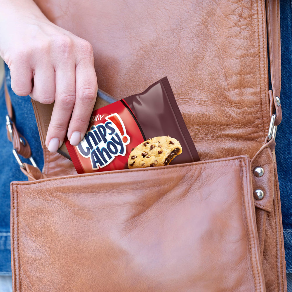 Chips Ahoy Snack Pack two cookies per pack display for quick on the go