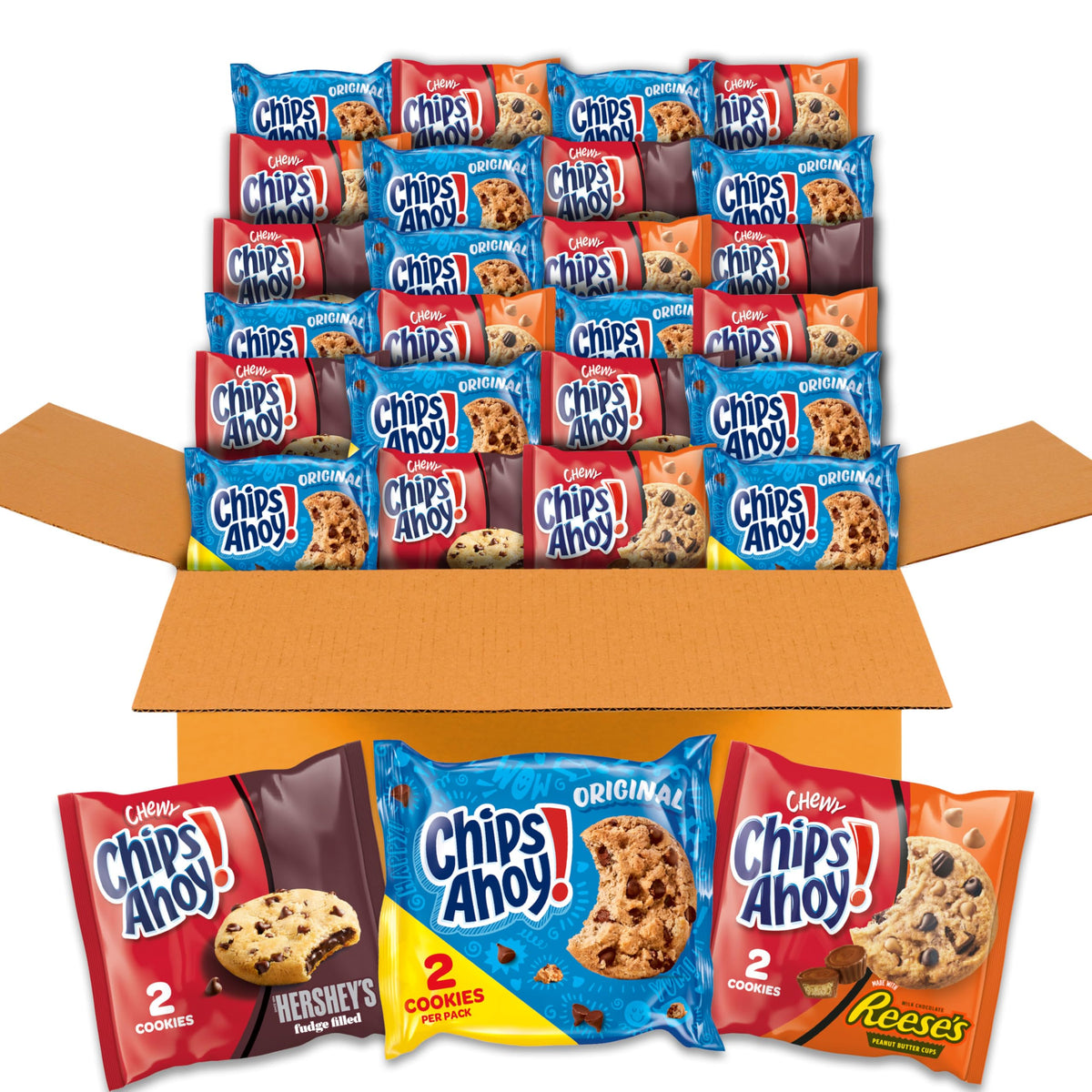 Chips Ahoy variety pack Original cookies on display, convenient for lunchboxes and on the go