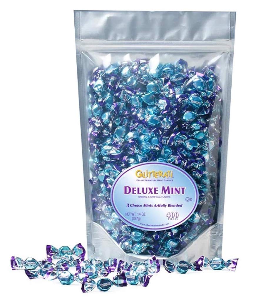 Chipurnoi Glitterati Deluxe Mints in Italian packaging highlight premium quality.