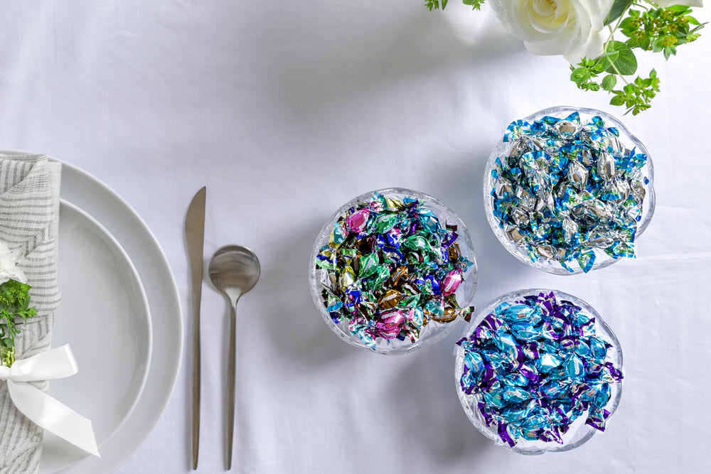 Chipurnoi Glitterati 400-count candy collection for hospitality.
