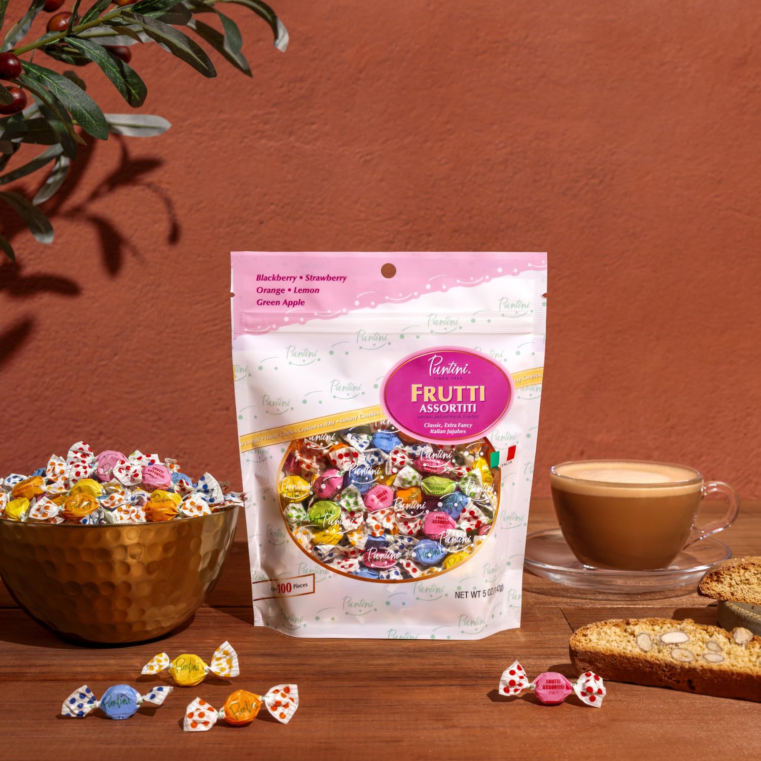 Chipurnoi Puntini Frutti Assortiti elegant hotel amenity display suitable for gifting.