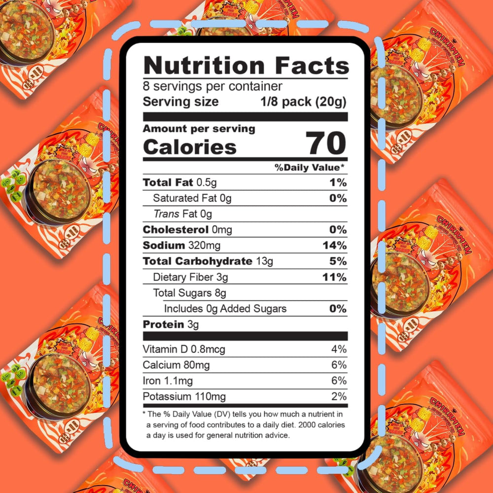 Chiramen Kimchi Veggie Mix with mushrooms enhances ramen texture.