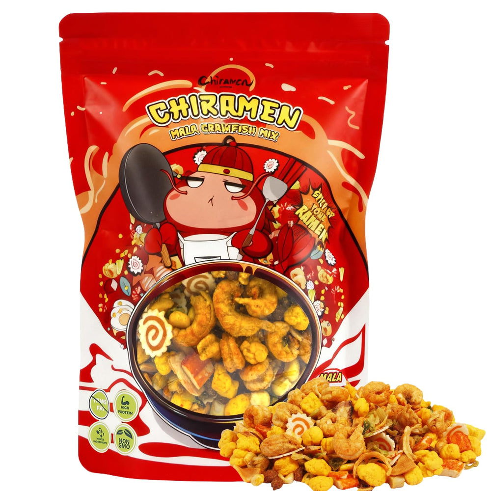 Chiramen Mala Crawfish Mix ramen toppings with spicy mala flavor for quick bowls.