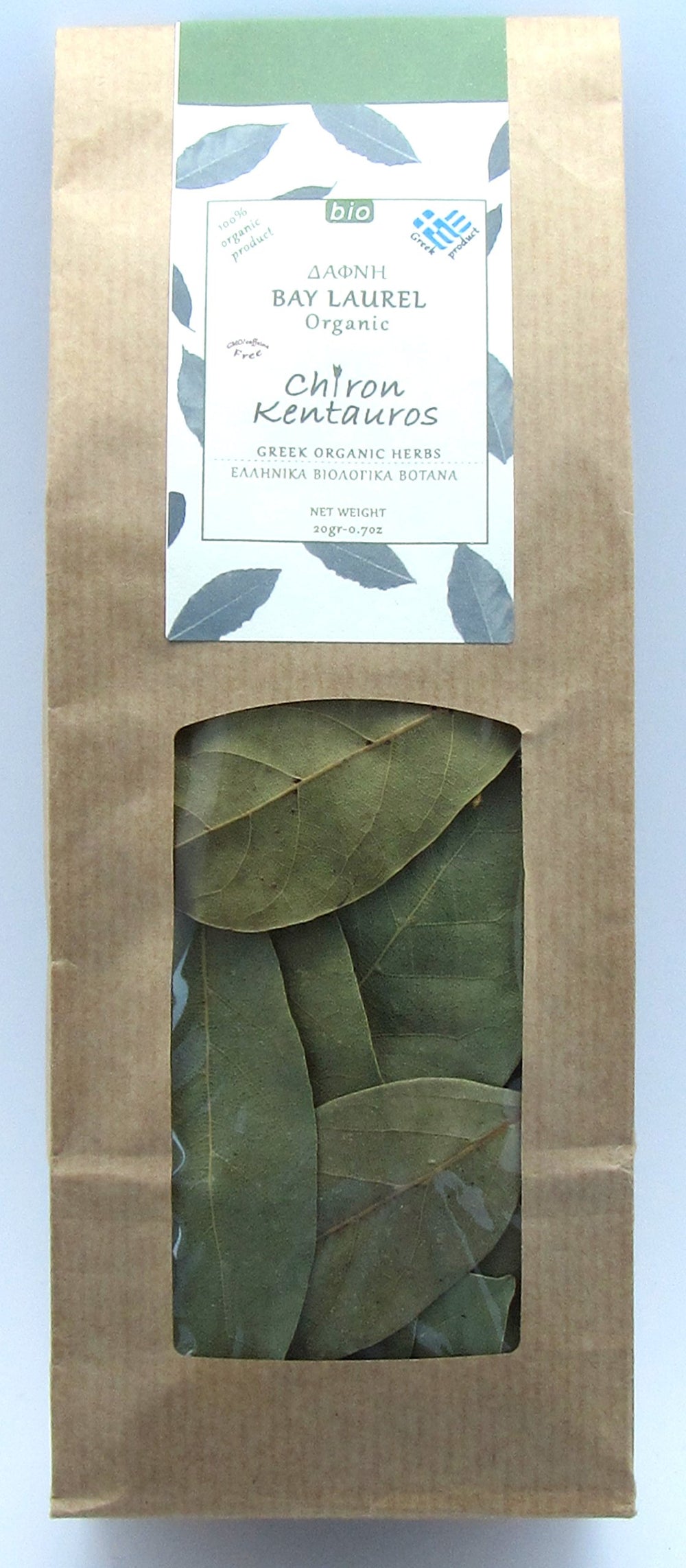 Chiron Kentavros bay laurel leaves close-up, showcasing whole leaves for bouquet garni and simmering.
