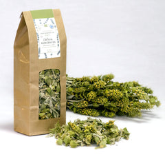 Chiron Kentavros ironwort tea flowers from Pelion mountains, rich in iron and antioxidants.