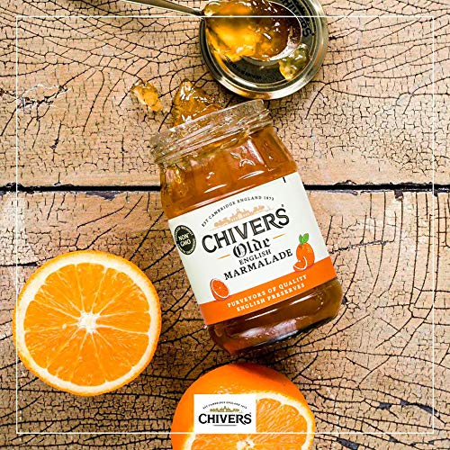 Chivers Olde Eng Marmalade pearls on a spoonful.