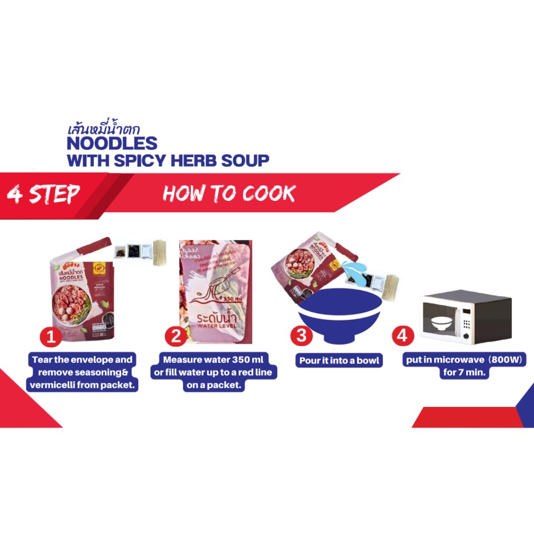 Five individual packets for convenient, portion-controlled Thai meals