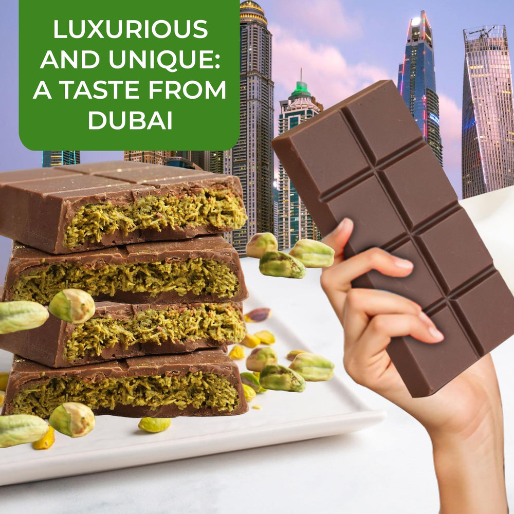 Chobella Dubai Pistachio Cream slice reveals layered pistachio filling