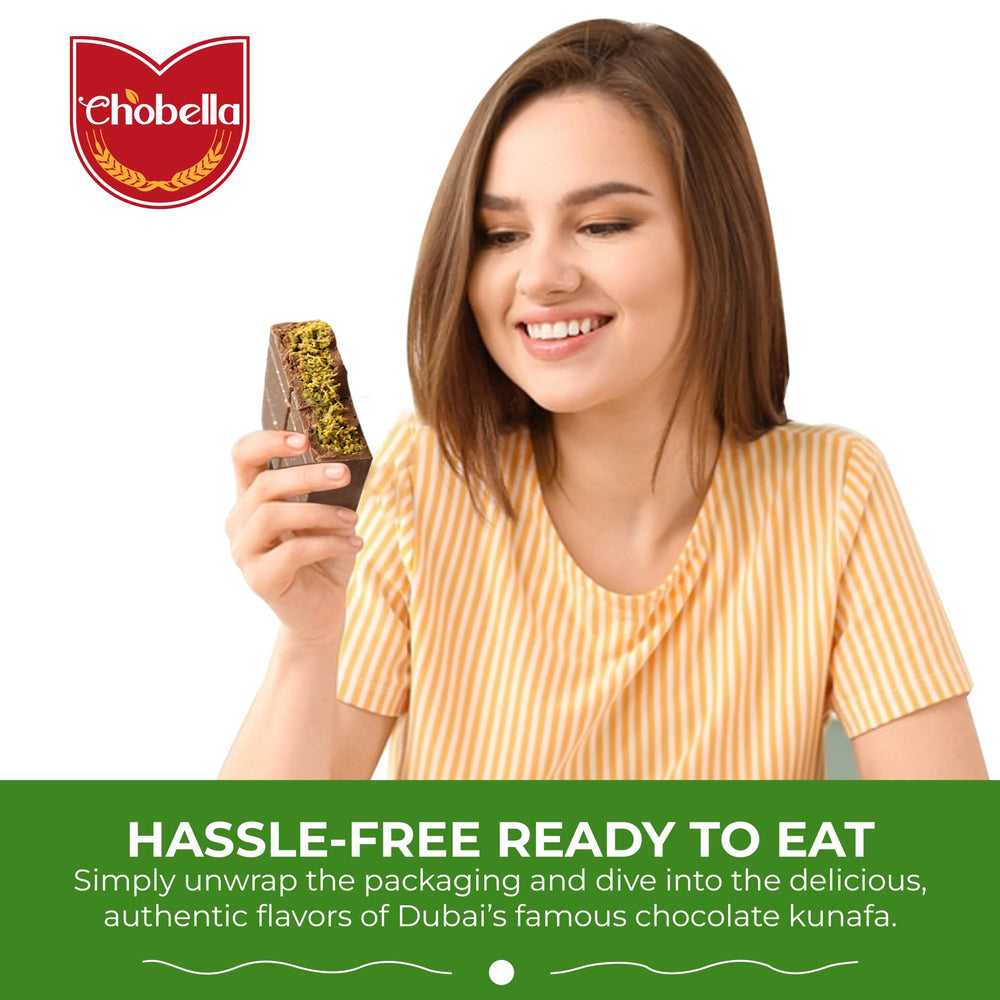 Chobella Dubai Wrapped Bar emphasizing on-the-go convenience