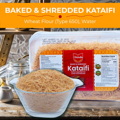 Kataifi dough ideal for kunafa, dessert toppings, and kadayif creations.
