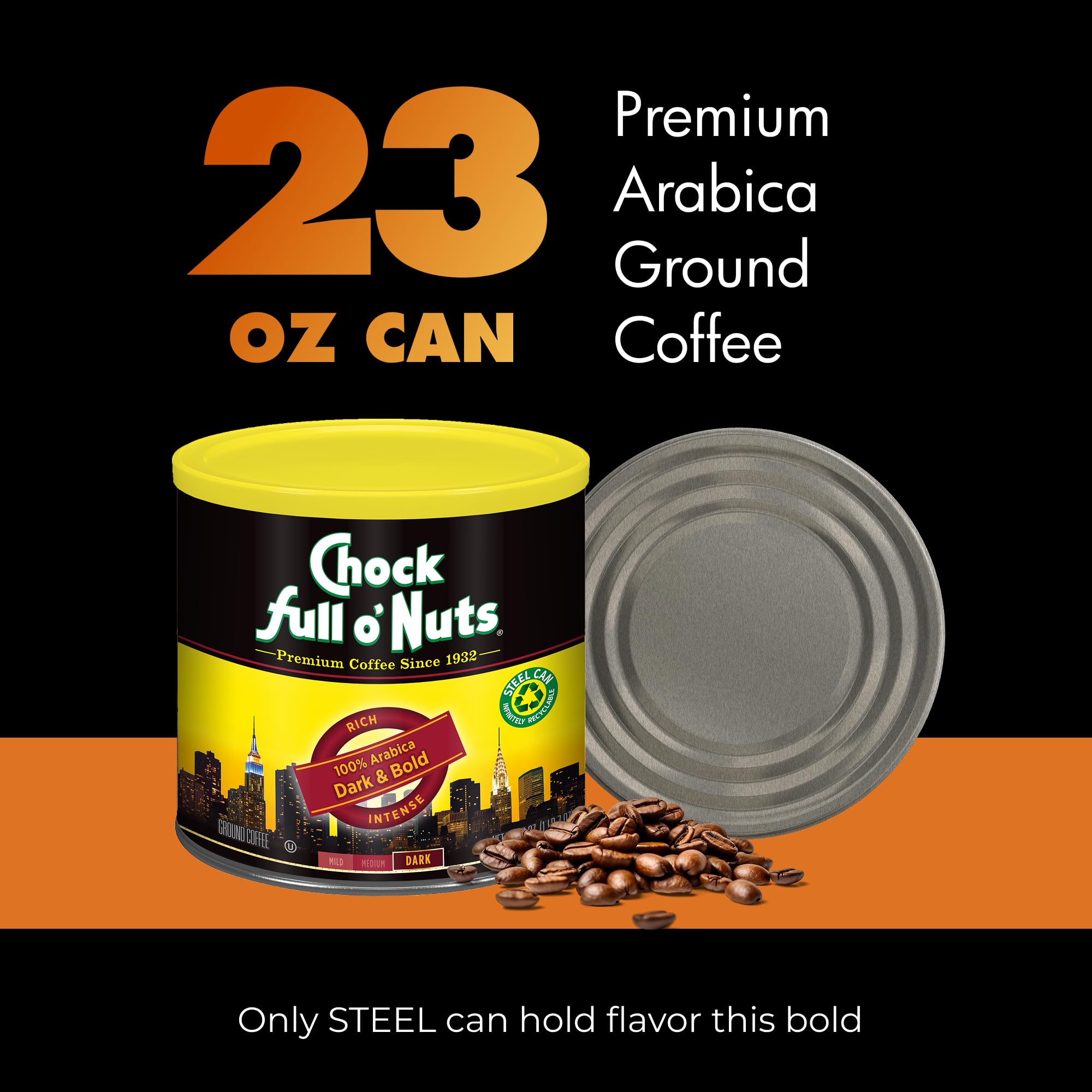 Chock Full o' Nuts Dark Bold pour-over setup, shows versatile brewing for flavor-conscious drinkers.