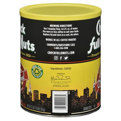 Chock Full o'Nuts Heavenly Original steel can closeup showing freshness protection