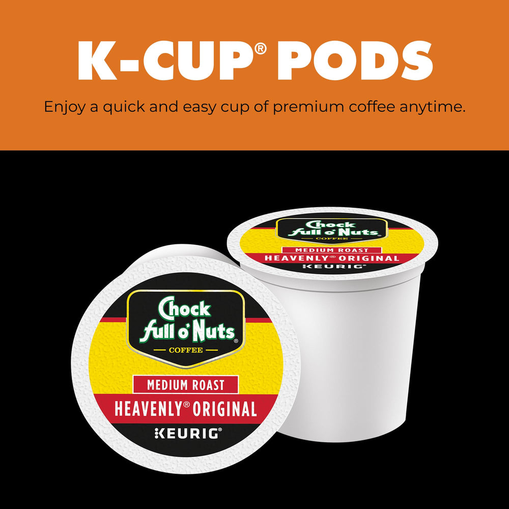 Chock Full o Nuts K-Cup pod ready for quick single-serve brewing.