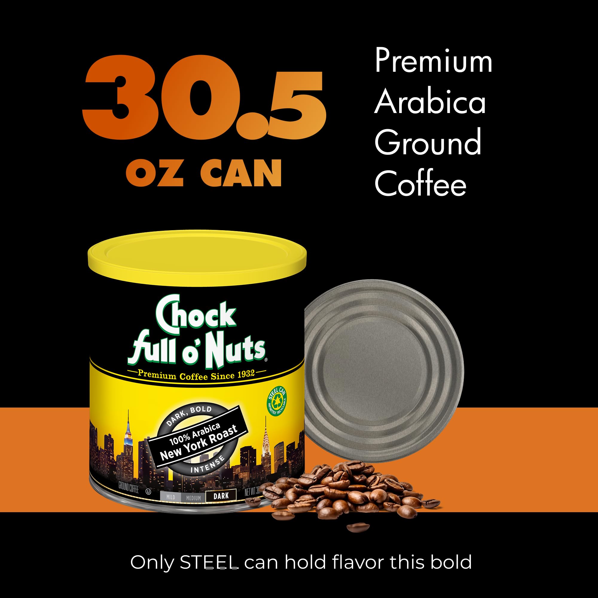 Chock-full-o-nuts New York Roast pour-over setup shows clean aroma