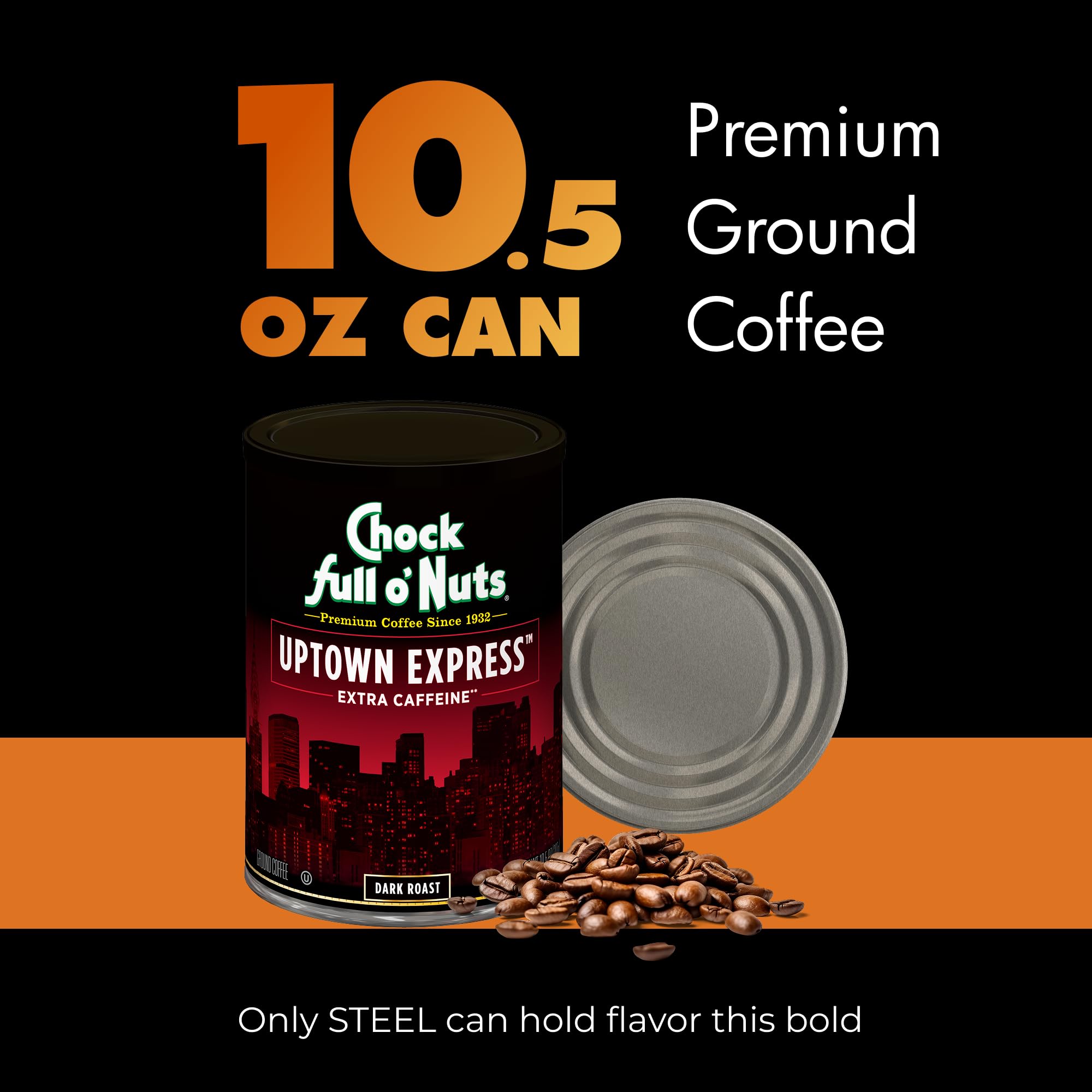 Chock Full o'Nuts Uptown Express pour-over setup showcasing grind-to-cup clarity.