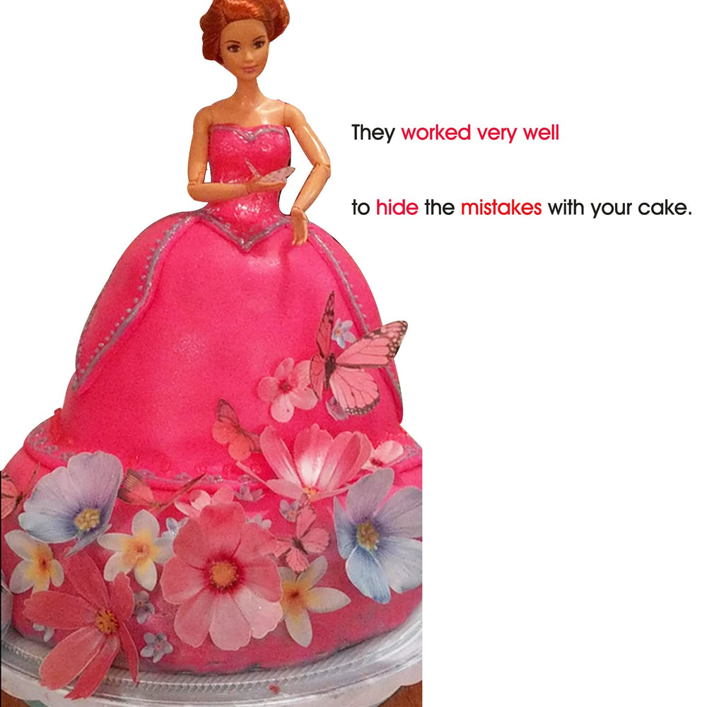 CHOCKACAKE butterfly toppers with 3D effect for cake design