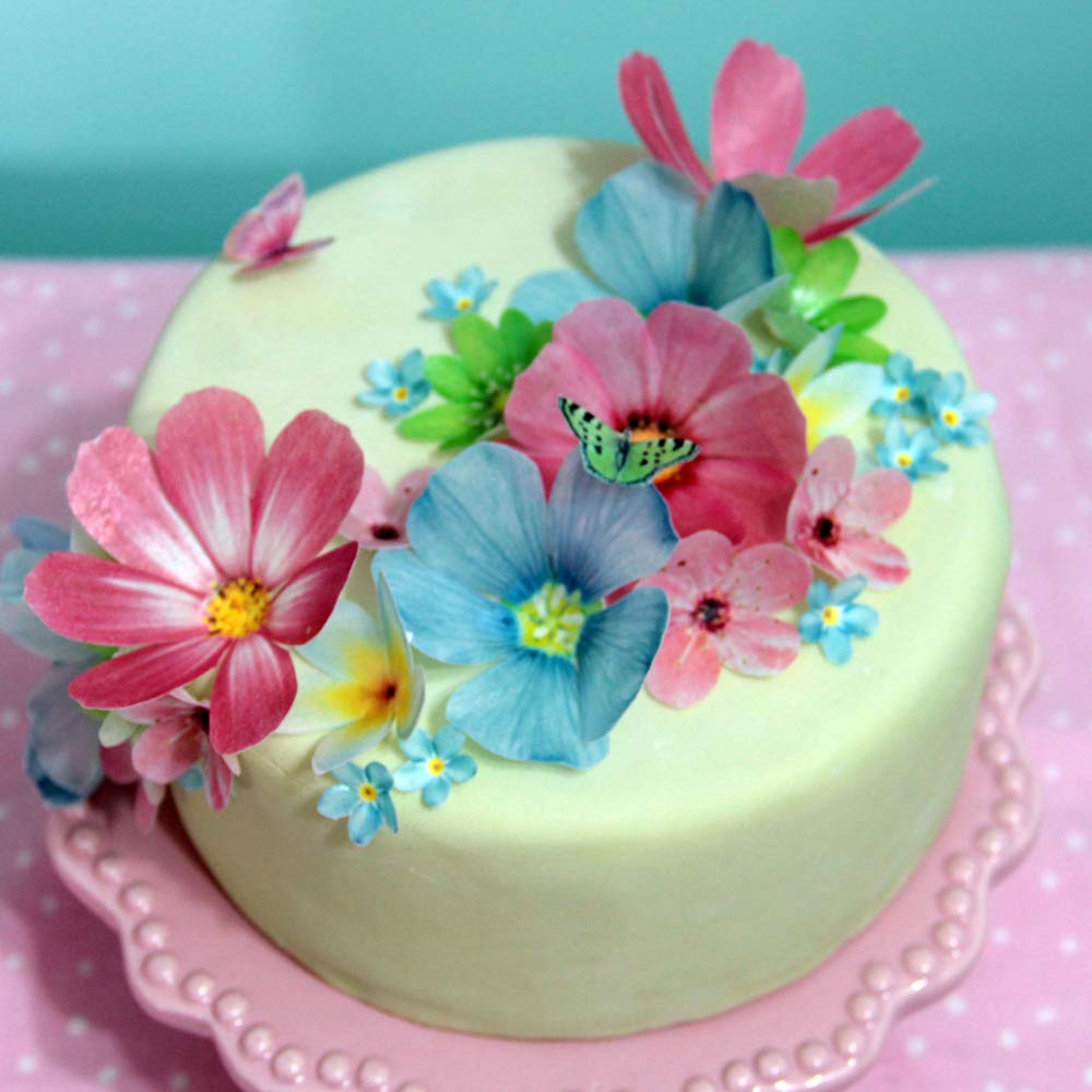 CHOCKACAKE edible flowers toppers big size add elegant height to wedding cakes