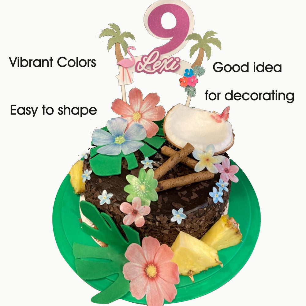 CHOCKACAKE edible flowers toppers on cupcakes showcase versatile decoration