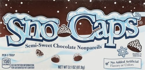 Chocola BB Snow Caps box top with brand logo for display on shelves.