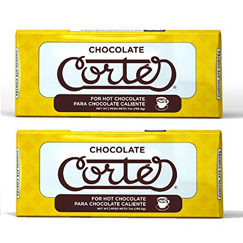 Chocolate Cortés sweet chocolate for hot chocolate in a 2-pack ready for cozy cocoa at home.