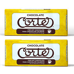 Chocolate Cortés sweet chocolate for hot chocolate in a 2-pack ready for cozy cocoa at home.