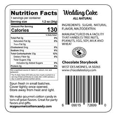 CHOCOLATE STORYBOOK cotton candy 1.75oz pack ready to gift for birthdays.
