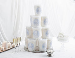CHOCOLATE STORYBOOK cotton candy party favors on display at events.
