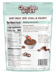 Chocolate Works Milk Melting Chocolate Disc ready for baking and squares