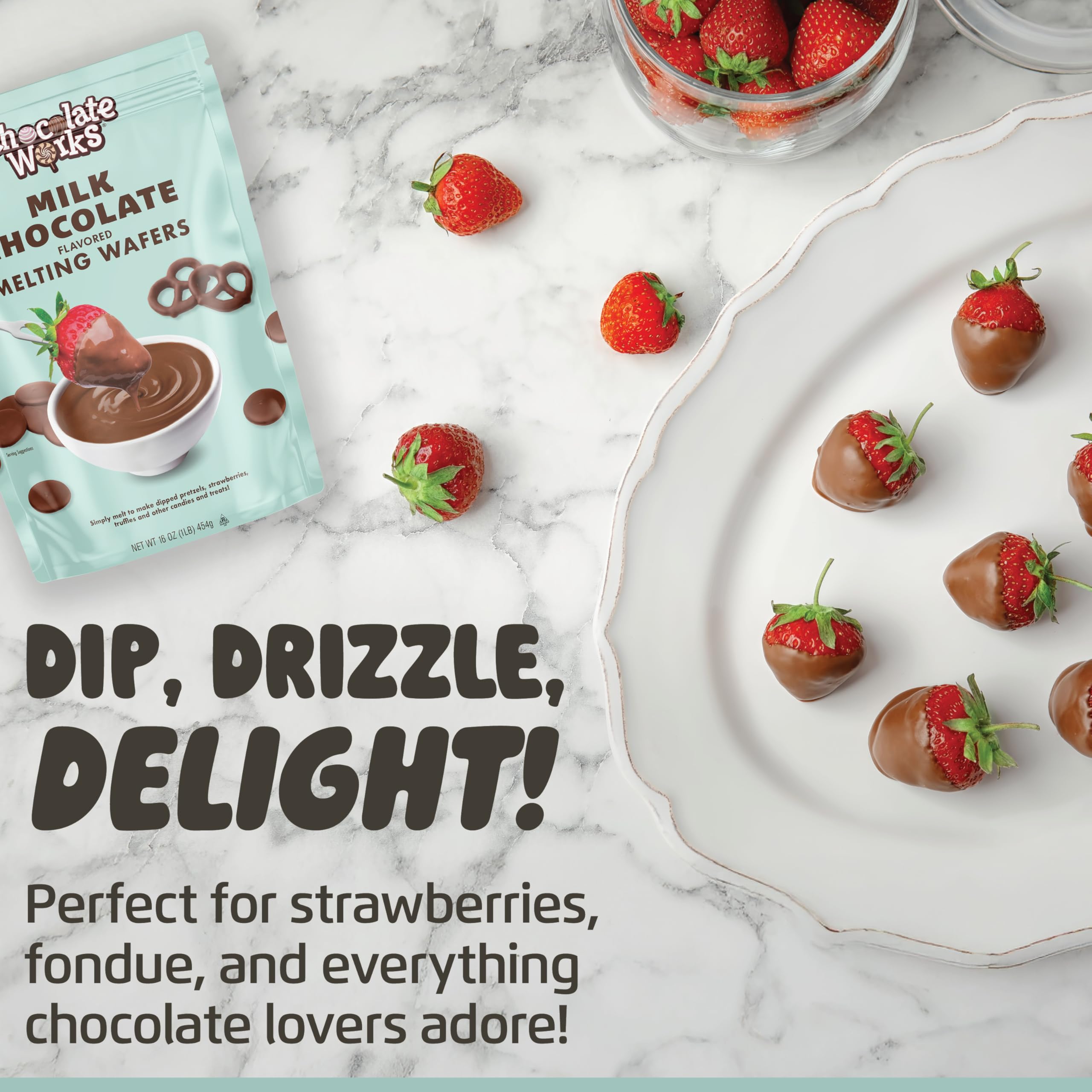 Chocolate Works Milk Melting Chocolate Disc bulk pack for events