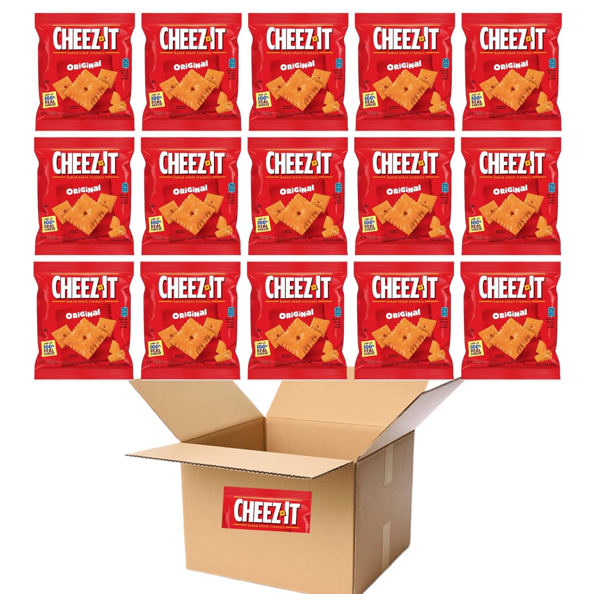 Chocolatto Cheez-It Original packaging back displays bulk product details.