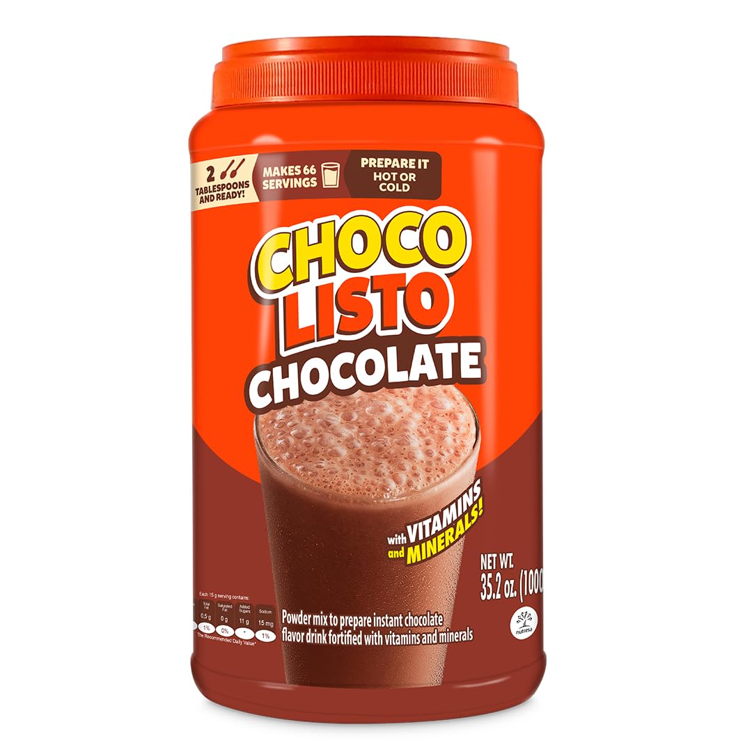 Chocolisto instant chocolate drink can ready to mix