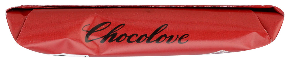 Chocolove 3.2 oz bar paired with coffee for an afternoon treat