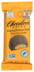 Chocolove dark chocolate almond butter cups packaging showcases premium indulgence for gift-ready moments