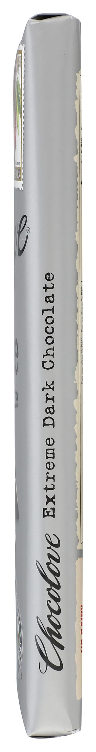 Chocolove Drk Xtreme bar used in baking and desserts.