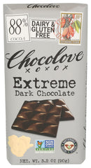 Chocolove Drk Xtreme bar wrapped for gifting and indulgence.