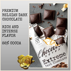 Chocolove Extreme Dark 88% bar pack of 12 for sharing and gifting.