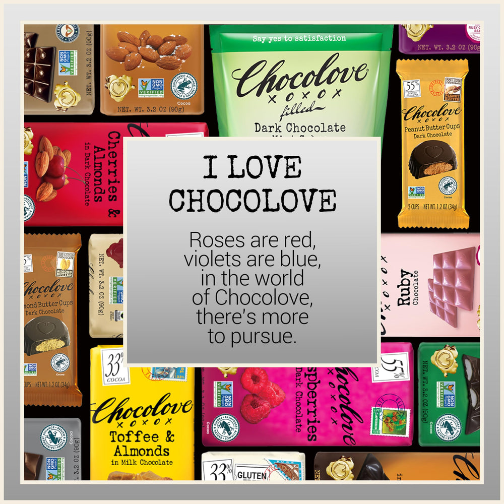 Friends sharing Chocolove 88% bars, capturing joyful chocolate moments.