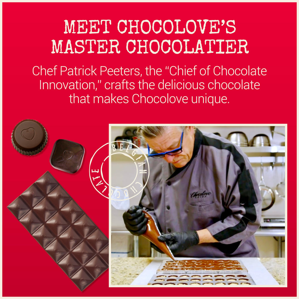 Chocolove gift-packaging with decorative wrappers ready for sharing