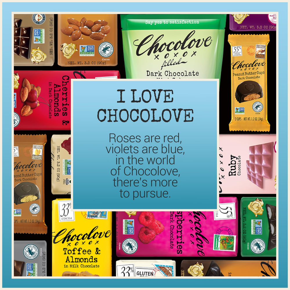 Chocolove Master Chocolatier branding emphasizes craft and legacy.
