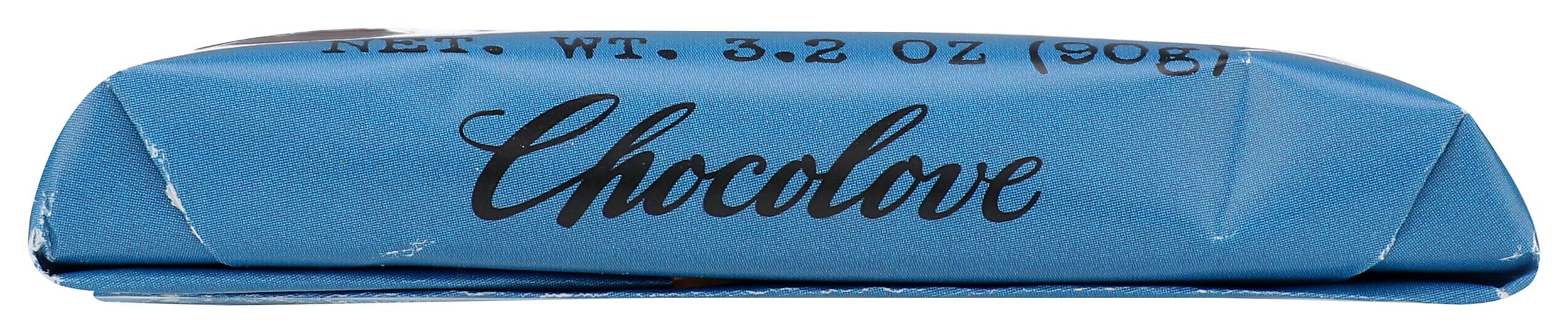Chocolove Peppermint in Dark Chocolate foil wrappers, compact and convenient