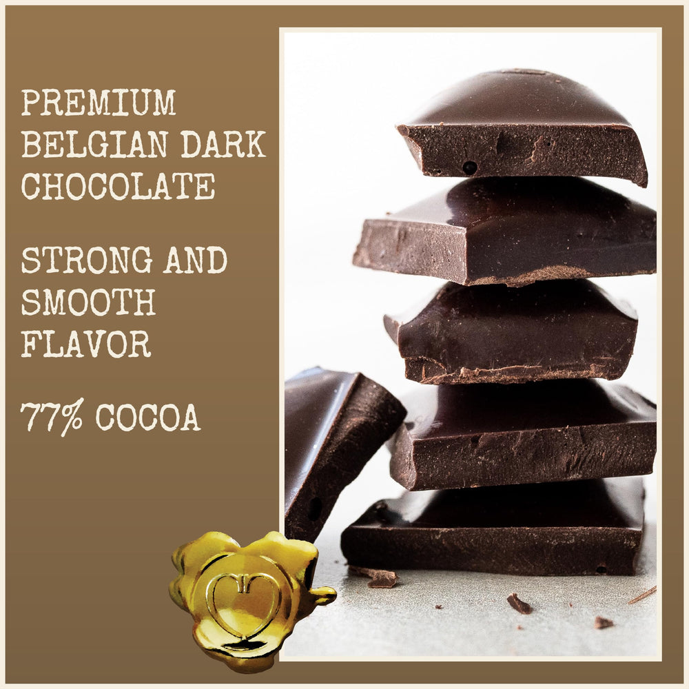 Chocolove with Rainforest Alliance certification signaling ethical sourcing.