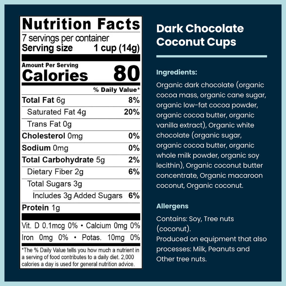 ChocXO coconut center in dark chocolate provides a creamy, island-inspired filling.
