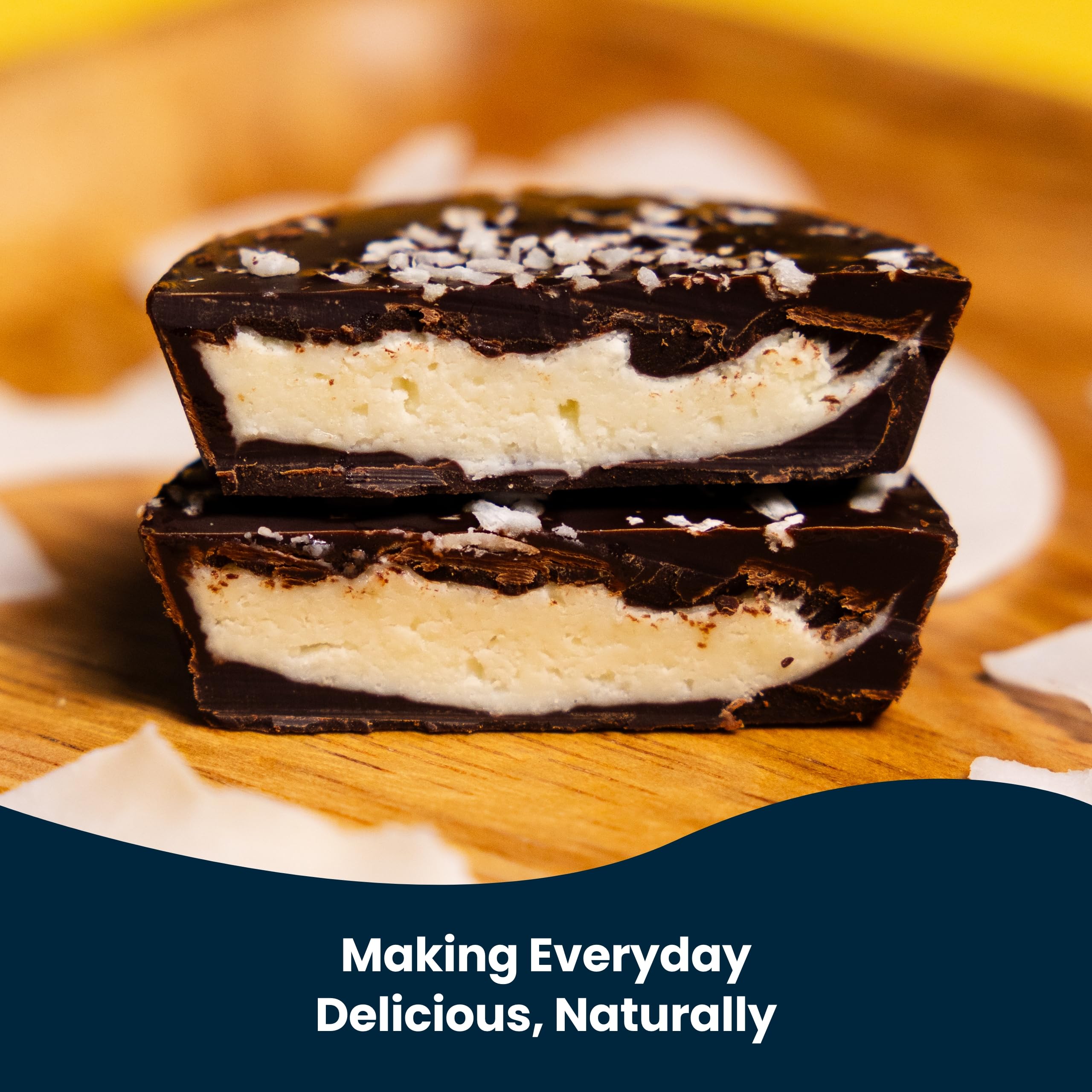 ChocXO non-GMO, gluten-free, kosher marks indicate dietary versatility.