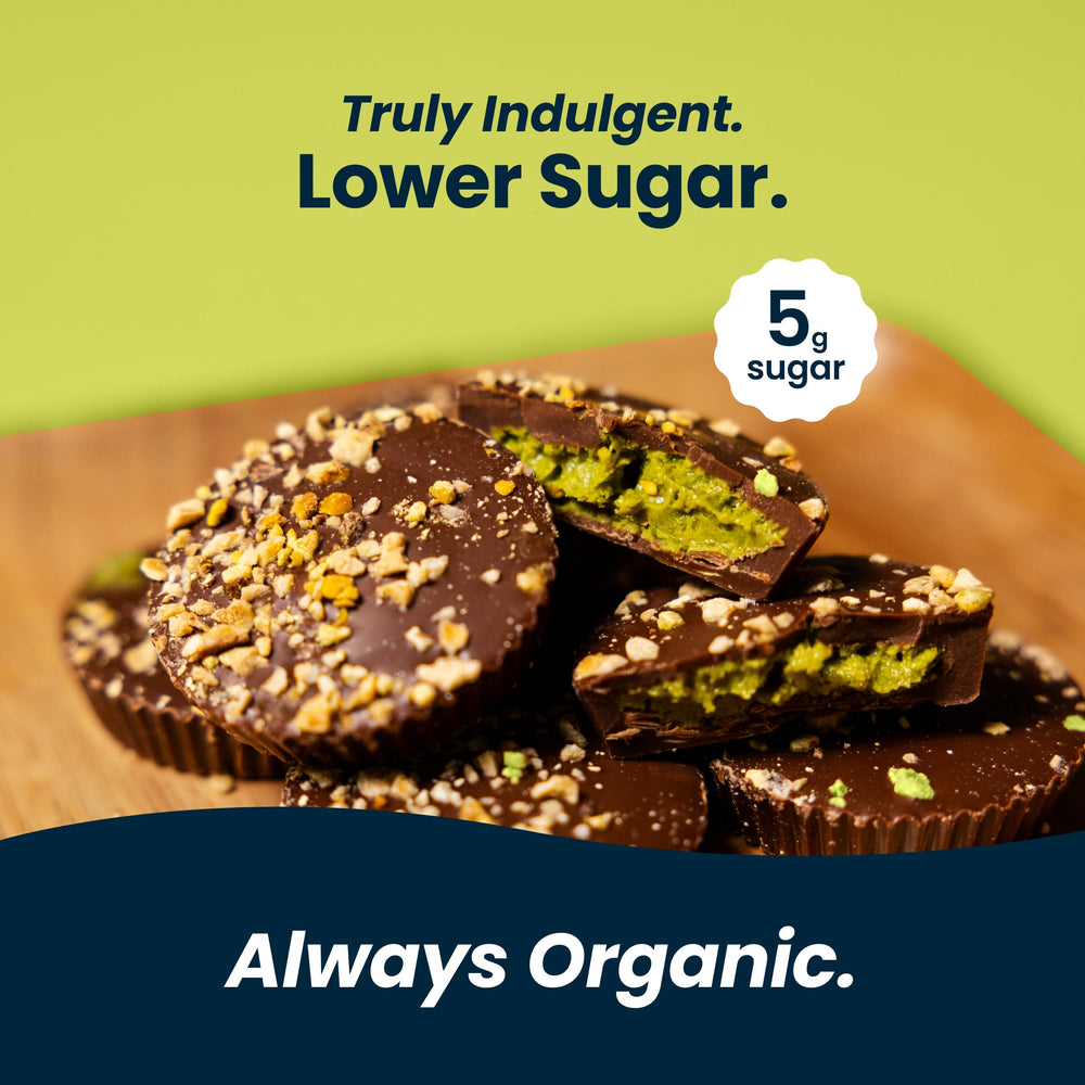 Organic ingredients label confirms clean, certified ingredients.