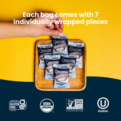 ChocXO organic ingredients label highlights USDA Organic certification.