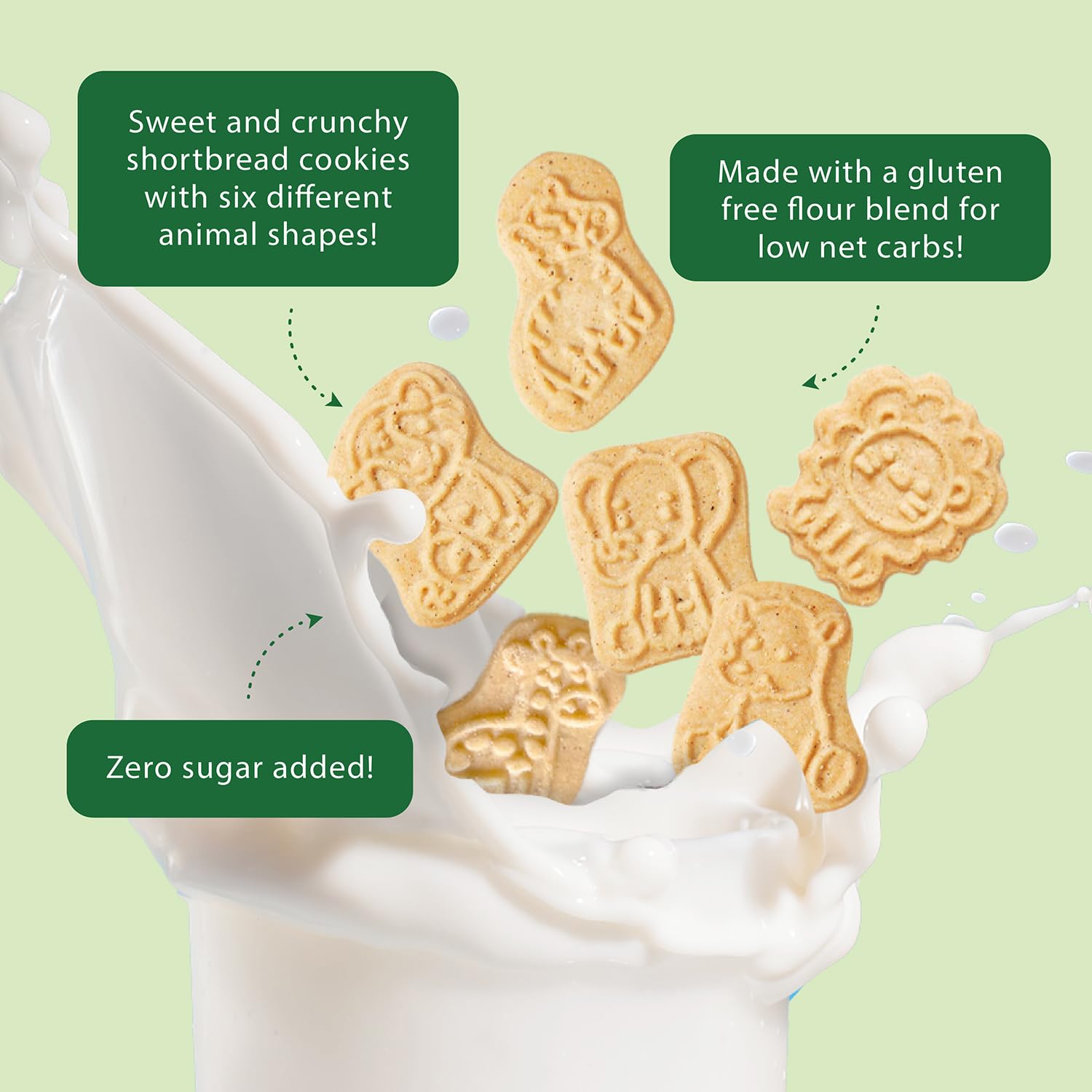 ChocZero Animal Crackers Cinnamon animal shapes appeal to kids and adults alike.
