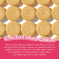 ChocZero Churro Dunkies close-up highlighting sugar-free, keto-friendly texture.