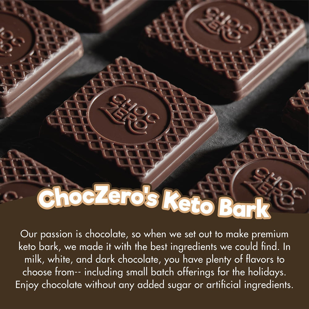 ChocZero bark dining pairing suggests a balanced dessert with tea or coffee.
