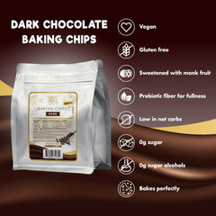 ChocZero Dark Chocolate Chips melting into ganache with a silky finish.